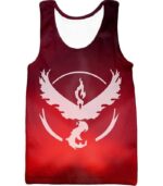 Pokemon Hoodie - Pokemon Legendary Fire Pokemon Moltress Symbol Red Hoodie - Tank Top