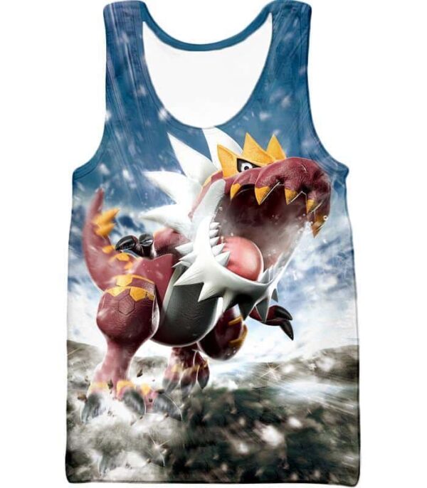 Pokemon Hoodie - Pokemon Legendary Rock Dragon Fossil Pokemon Tyrantrum Cool Graphic Hoodie - Tank Top