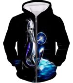 Pokemon Hoodie - Pokemon Mewto The Legendary Psychic Pokemon Cool Black Hoodie - Zip Up Hoodie