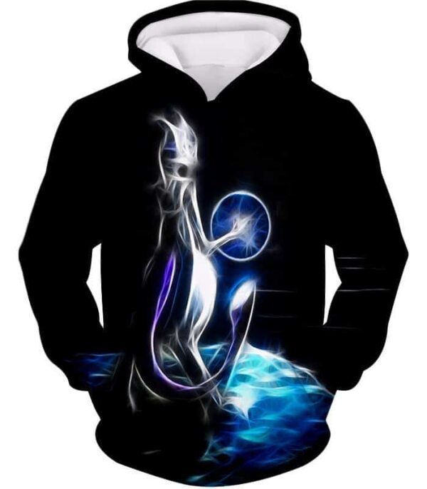 Pokemon Hoodie - Pokemon Mewto The Legendary Psychic Pokemon Cool Black Hoodie - Hoodie