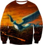 Pokemon Hoodie - Pokemon Mystic Flying Ice Pokemon Articuno Beautiful Hoodie - Sweatshirt