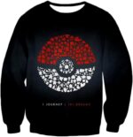 Pokemon Hoodie - Pokemon Pokeball One Journey Pokemon Promo Black Hoodie - Sweatshirt