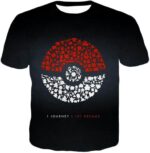 Pokemon Hoodie - Pokemon Pokeball One Journey Pokemon Promo Black Hoodie - T-Shirt