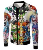 Pokemon Hoodie - Pokemon Pokemon X And Y Series All In One Cool Hoodie - Jacket