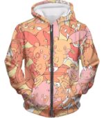 Pokemon Hoodie - Pokemon Super Cute Thunder Type Pokemons Cool Hoodie - Zip Up Hoodie