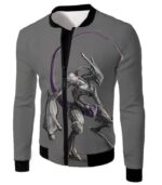 Pokemon Hoodie - Psychic Pokemon Mewto Cool Grey Hoodie - Jacket