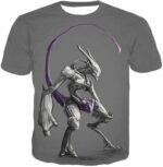 Pokemon Hoodie - Psychic Pokemon Mewto Cool Grey Hoodie - T-Shirt