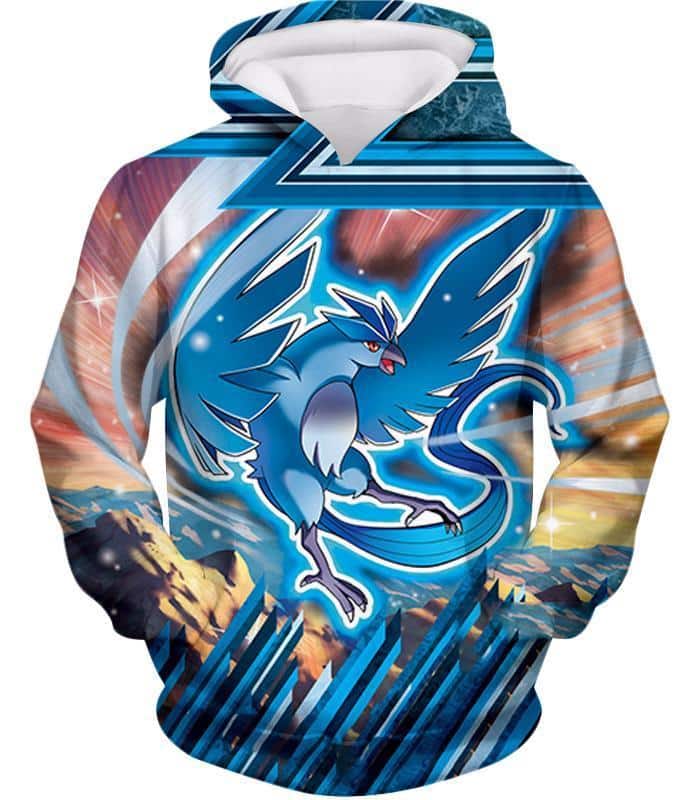 Pokemon Ice Flying Mystic Pokemon Articuno Hoodie