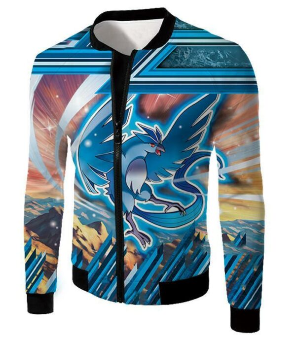 Pokemon Ice Flying Mystic Pokemon Articuno Zip Up Hoodie - Jacket