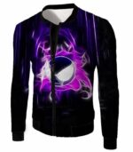 Pokemon Incredible Ghost Type Pokemon Ghastly Cool Black Zip Up Hoodie  - Pokemon Zip Up Hoodie - Jacket