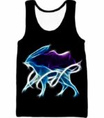 Pokemon Legendary Aurora Water Pokeom Suicune Black Hoodie  - Pokemon Hoodie - Tank Top