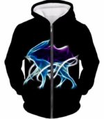 Pokemon Legendary Aurora Water Pokeom Suicune Black Hoodie  - Pokemon Hoodie - Zip Up Hoodie