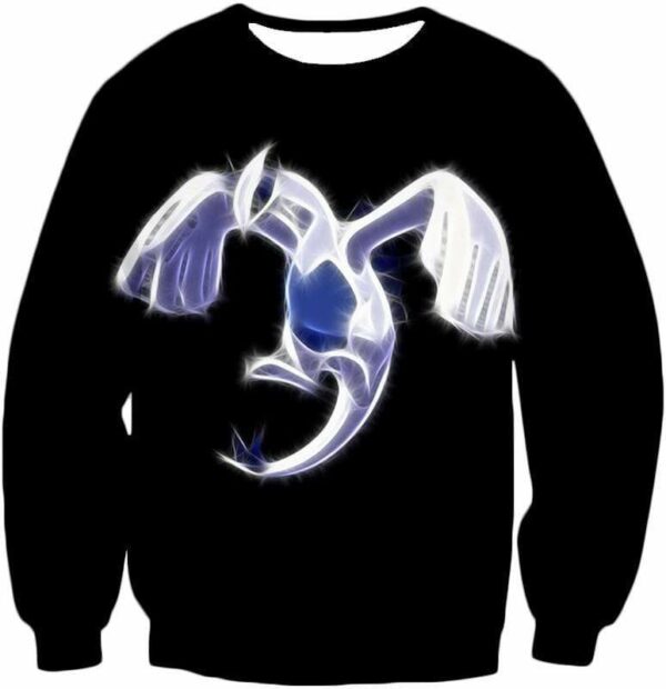 Pokemon Legendary Flying Psychic Pokemon Lugia Cool Black Hoodie  - Pokemon Hoodie - Sweatshirt