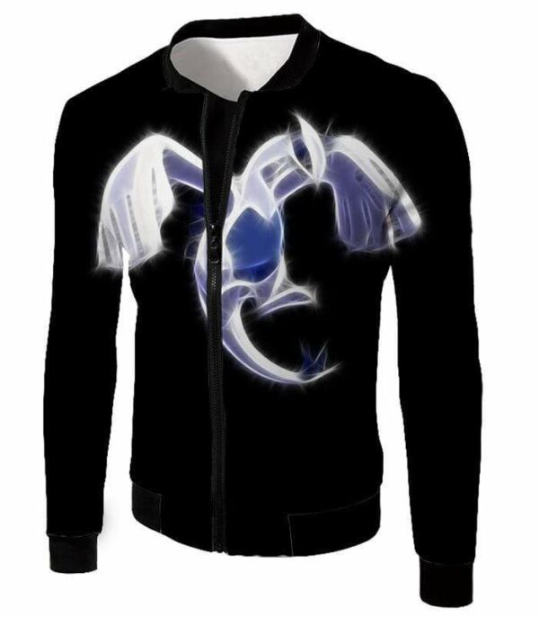 Pokemon Legendary Flying Psychic Pokemon Lugia Cool Black Hoodie  - Pokemon Hoodie - Jacket