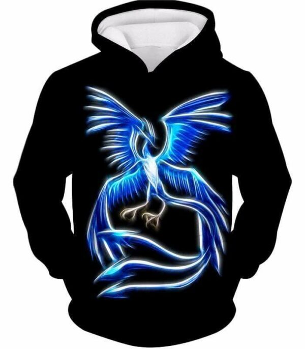 Pokemon Legendary Mysitic Pokemon Articuno FR Cool Black Hoodie  - Pokemon Hoodie