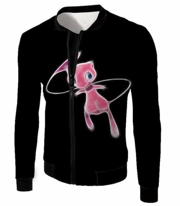 Pokemon Legendary Psychic Pokemon Mew Black Hoodie  - Pokemon Hoodie - Jacket