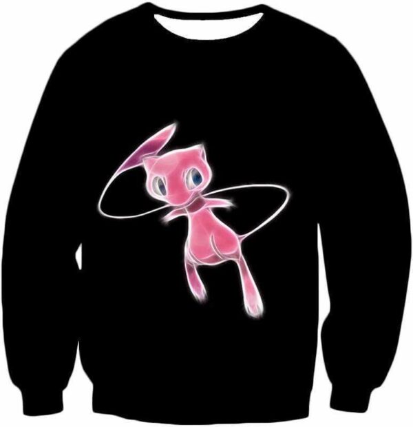 Pokemon Legendary Psychic Pokemon Mew Black Zip Up Hoodie  - Pokemon Zip Up Hoodie - Sweatshirt