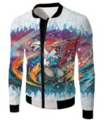 Pokemon Powerful Dragon Ice Type White Kyurem Super Hoodie - Jacket