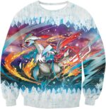 Pokemon Powerful Dragon Ice Type White Kyurem Super Hoodie - Sweatshirt