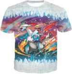 Pokemon Powerful Dragon Ice Type White Kyurem Super Hoodie - T-Shirt