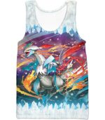 Pokemon Powerful Dragon Ice Type White Kyurem Super Hoodie - Tank Top