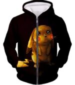 Pokemon Psychic Pokemon Mewto Black Hoodie - Zip Up Hoodie