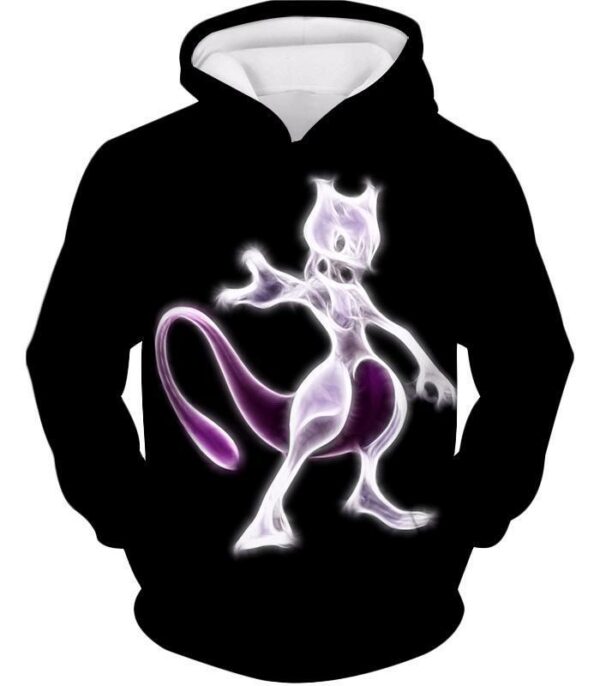 Pokemon Super Cute Thunder Pokemon Pikachu HD Black Hoodie