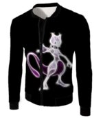 Pokemon Super Cute Thunder Pokemon Pikachu HD Black Zip Up Hoodie - Jacket