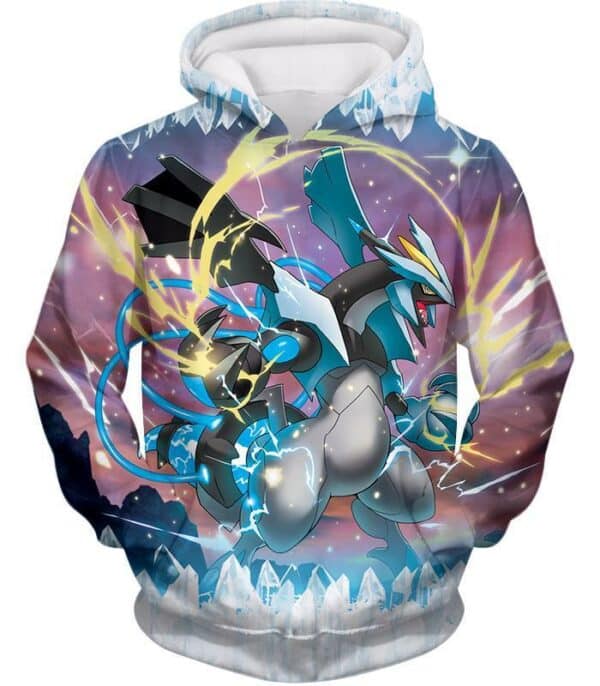 Pokemon Super Dragon Type Generation V Pokemon Black Kyurem Hoodie - Hoodie