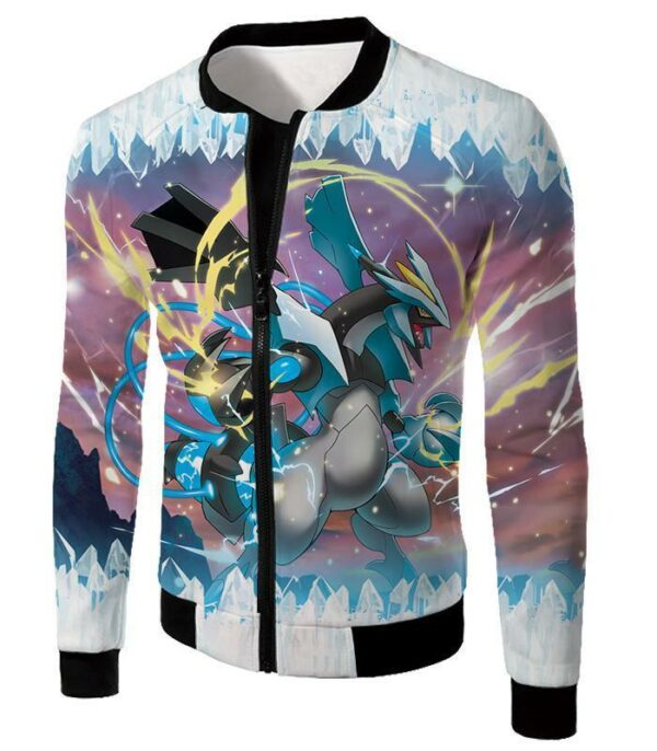 Pokemon Super Dragon Type Generation V Pokemon Black Kyurem Hoodie - Jacket