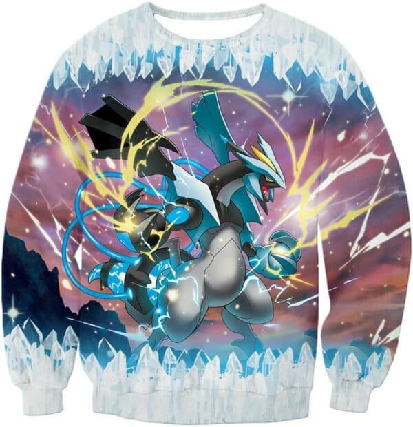 Pokemon Super Dragon Type Generation V Pokemon Black Kyurem Hoodie - Sweatshirt