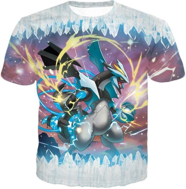 Pokemon Super Dragon Type Generation V Pokemon Black Kyurem Hoodie - T-Shirt