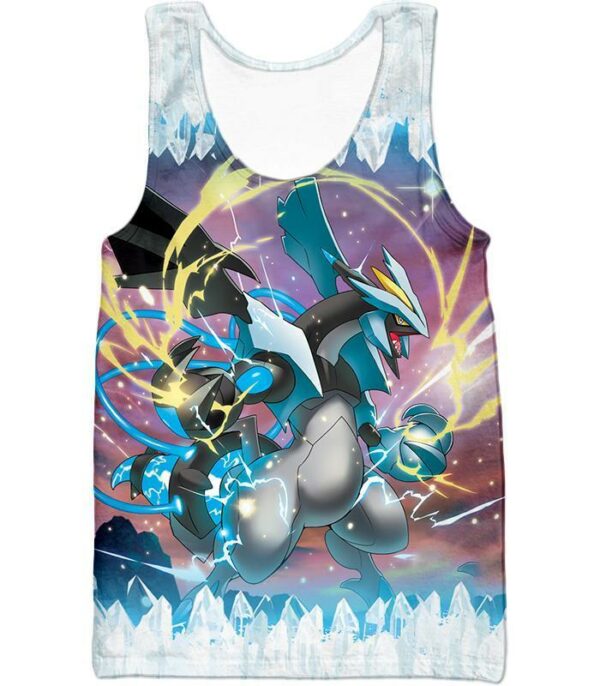 Pokemon Super Dragon Type Generation V Pokemon Black Kyurem Hoodie - Tank Top