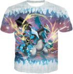 Pokemon Super Dragon Type Generation V Pokemon Black Kyurem Zip Up Hoodie - T-Shirt