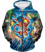 Pokemon Super Flame Pokemon Infernape Hoodie - Zip Up Hoodie