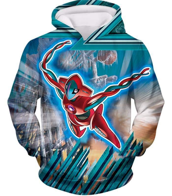 Pokemon Super Space Mutated Pokemon Deoxys Hoodie