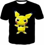 Pokemon Thunder Pokemon Pichu Cool Black Hoodie  - Pokemon Hoodie - T-Shirt