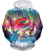 Pokemon Water Fighting Type Pokemon Keldeo Resolute Form Hoodie