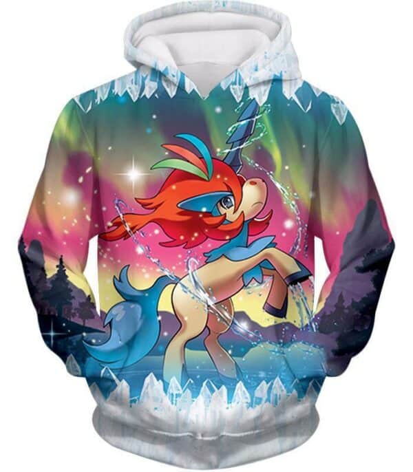 Pokemon Water Fighting Type Pokemon Keldeo Resolute Form Hoodie