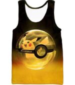 Pokemon Zip Up Hoodie - Pokemon Best Pokemon Pikachu Pokeball Cool Black Yellow Zip Up Hoodie - Tank Top