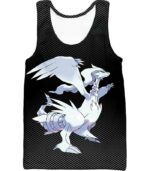 Pokemon Zip Up Hoodie - Pokemon Black And White Legendary Pokemon Reshiram Cool Black Zip Up Hoodie - Tank Top