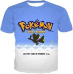 Pokemon Zip Up Hoodie - Pokemon Cool Pokemon Gold Version Game Promo Zip Up Hoodie - T-Shirt