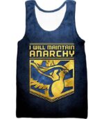 Pokemon Zip Up Hoodie - Pokemon I Will Maintain Anarchy Pokemon Promo Quote Cool Zip Up Hoodie - Tank Top