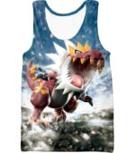 Pokemon Zip Up Hoodie - Pokemon Legendary Rock Dragon Fossil Pokemon Tyrantrum Cool Graphic Zip Up Hoodie - Tank Top