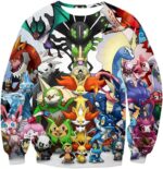 Pokemon Zip Up Hoodie - Pokemon Pokemon X And Y Series All In One Cool Zip Up Hoodie