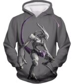 Pokemon Zip Up Hoodie - Psychic Pokemon Mewto Cool Grey Zip Up Hoodie - Hoodie