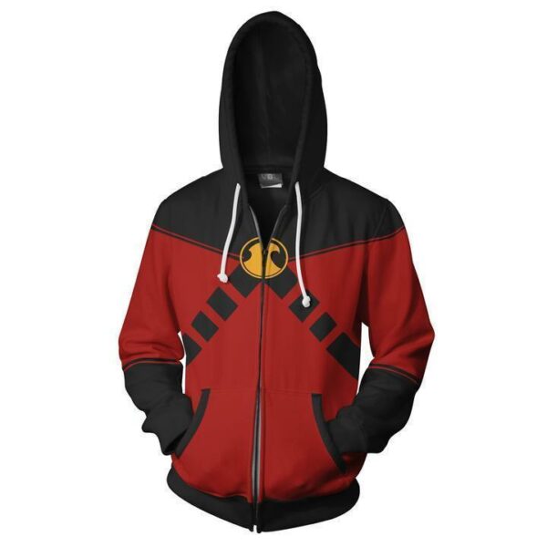 Red Robin Tim Drake Hoodie Jacket