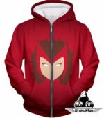 Chaos Magic User Scarlet Witch Cool Promo Red Hoodie - Zip Up Hoodie