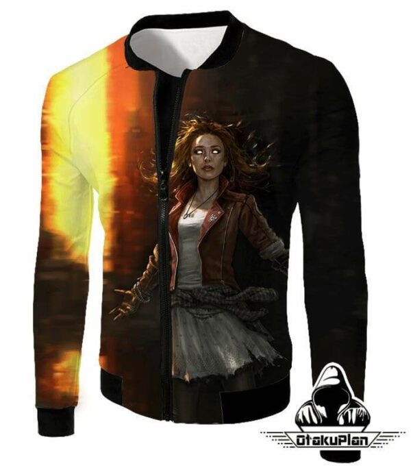 Hot Chaos Magic User Scarlet Witch 3D Action Hoodie - Jacket