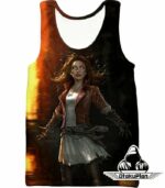 Hot Chaos Magic User Scarlet Witch 3D Action Hoodie - Tank Top